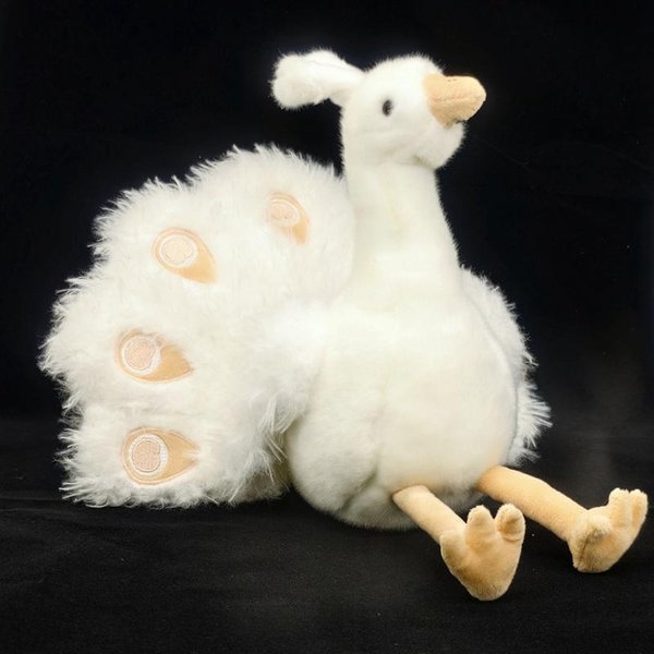 21/48 Cm Symulacja PięKna Paw Pluszowa Lalka Kolorowy DłUgi Ogon Paw Zwierzę Pluszowa Zabawka Dekoracja Domu Prezent Dla Dzieci See Choose Option-image