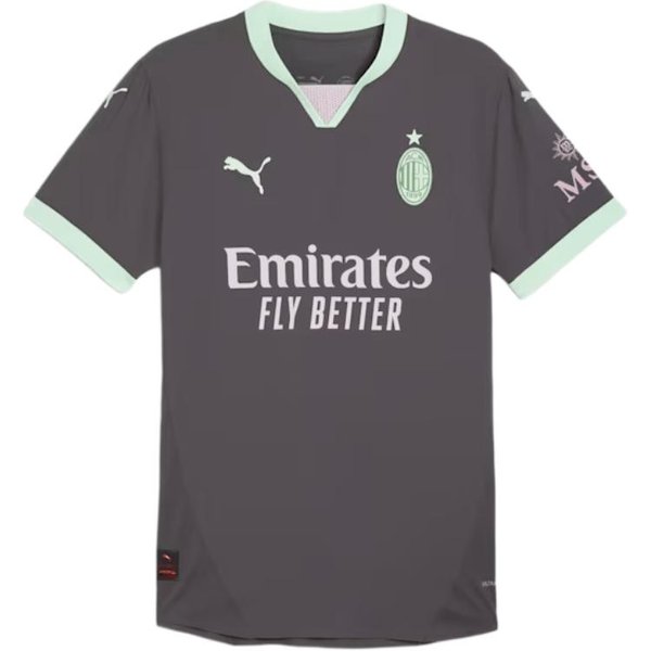 Camiseta De FúTbol Puma AC Milan Para Hombre EdicióN Jugador Gris Para Hombre S-image