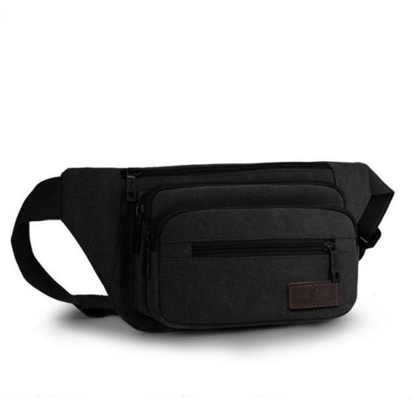 RiñOnera Para Actividades Al Aire Libre Para Hombre, Multifuncional, De Gran Capacidad, PráCtica, De Lona Gruesa, Resistente Al Desgaste, Impermeable, Para Negocios, Caja Registradora MarróN-image