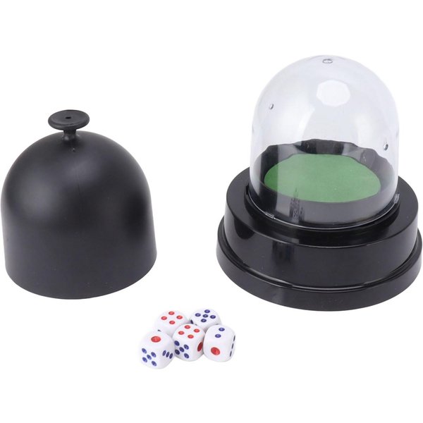 Cubilete AutomáTico Para Lanzar Dados A BateríA Juego De Pub Bar Fiesta Juega Con 5 Dados Para ReunióN De Fiesta-image