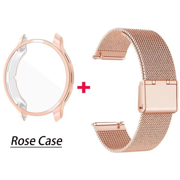 Metalowy Pasek Do Garmin Venu 3 3S 2S Inteligentna Bransoletka Do Zegarka + Etui Do Garmin Vivoactive 4 4S Opaska Na Nadgarstek Do Garmin Venu 2 Plus OkłAdka Garmin Venu 2 ZłOty-image
