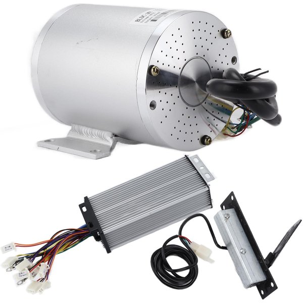 Zestaw Silnika Bezszczotkowego DC 48V 2000W Kontroler Pedał Przyspieszenia DużA Moc PręDkośCi Do Roweru Elektrycznego Gray-image