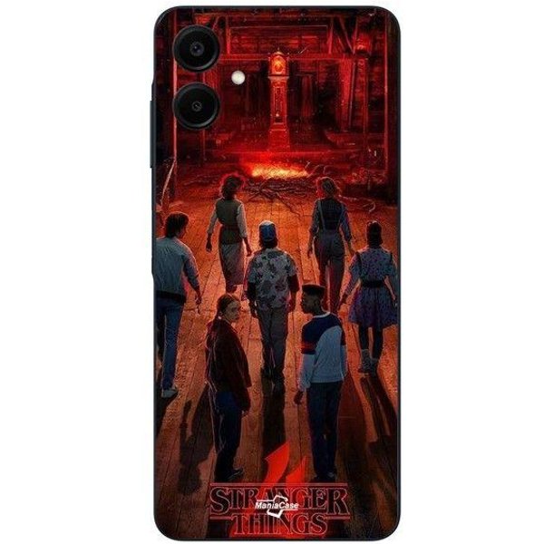 Funda De TeléFono - Maniacase - Samsung Galaxy A06 - Silicona - Flexible - Negra - Stranger Things Temporada 4 Negro-image