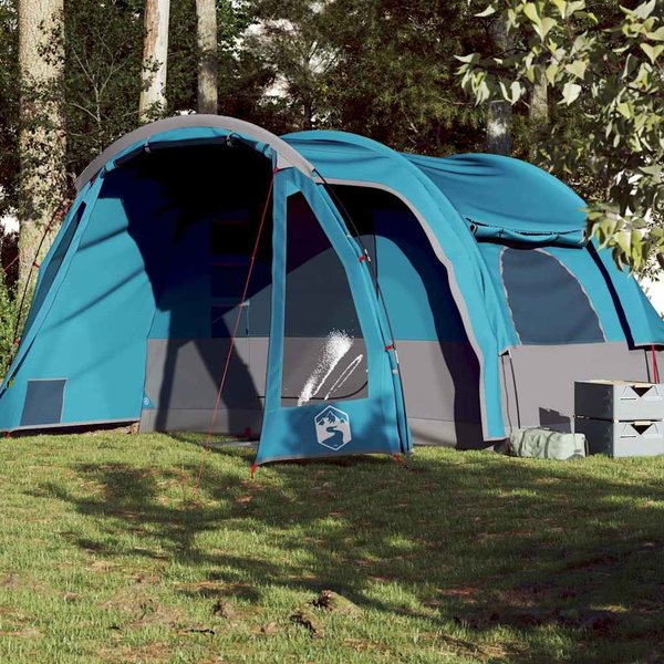 Vidaxl Tienda Familiar, 6 Personas, Azul, Impermeable-image