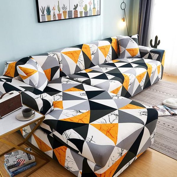 Funda De Sofá Chaise Longue Para Sala De Estar, Fundas De Sofá Seccionales De Esquina EláSticas, Funda De 1/2/3/4 Asientos, Fundas Para Muebles De Sofá 1-Seat 90-140Cm-image