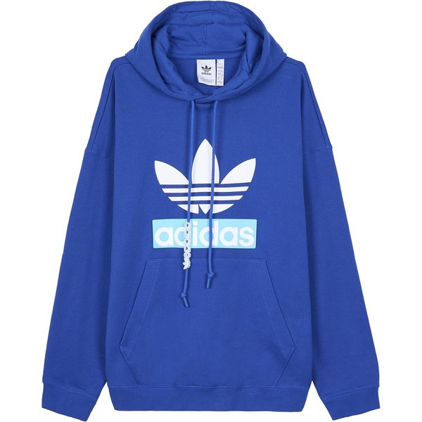 Sudaderas Adidas Originals BIG Trefoil Para Hombre Azul Universitario Con Capucha S Blue-image