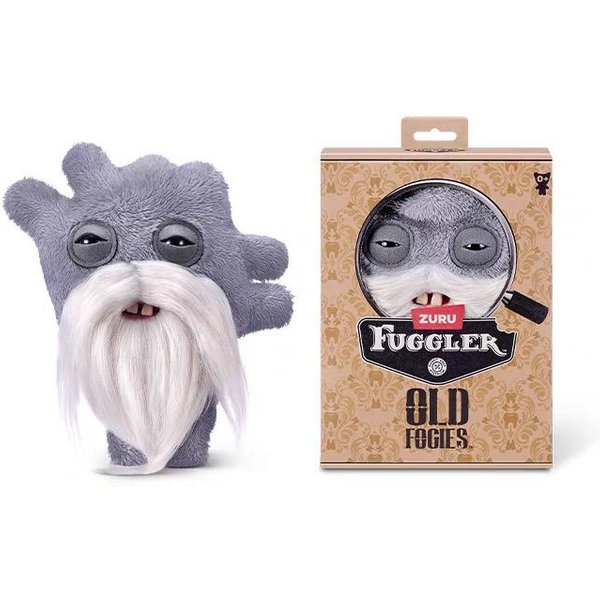 Fuggler Old Fogies Pluszowa Zabawka Pluszak Kolekcjonerski MięKki Zabawny Brzydki PotwóR Pluszowa Zabawka 9 Cali Urocza Postać Z KreskóWki Gray-image