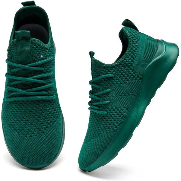 Moda Damyuan Zapatos Para Caminar Para Hombre Transpirables CóModos Casuales Zapatos Deportivos Zapatillas Ligeras Calzado Tenis Zapatillas Hombre 46 Verde Oscuro-image