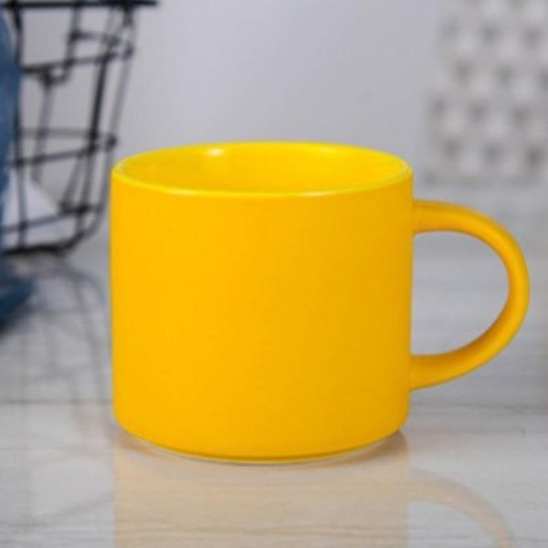 Taza Esmerilada Estilo NóRdico Taza Para Pareja De Aspecto Elevado Taza De CeráMica Taza De Café Linda De Nicho Taza De Agua Simple 500Ml-image