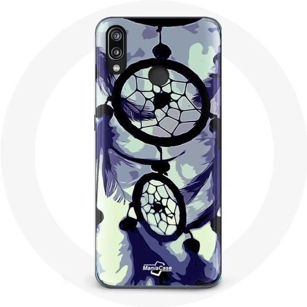 Funda Para Huawei P20 Lite AtrapasueñOs Morado Gris Y Negro-image