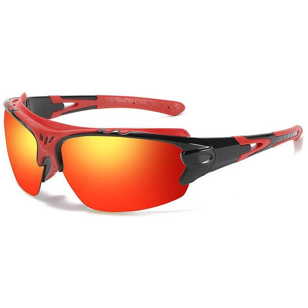 Gafas De Sol Deportivas Ligeras Polarizadas Con ProteccióN UV400, Gafas De Ciclismo Para Hombres Y Mujeres, Para Correr Al Aire Libre, Conducir Y Pescar Rojo-image