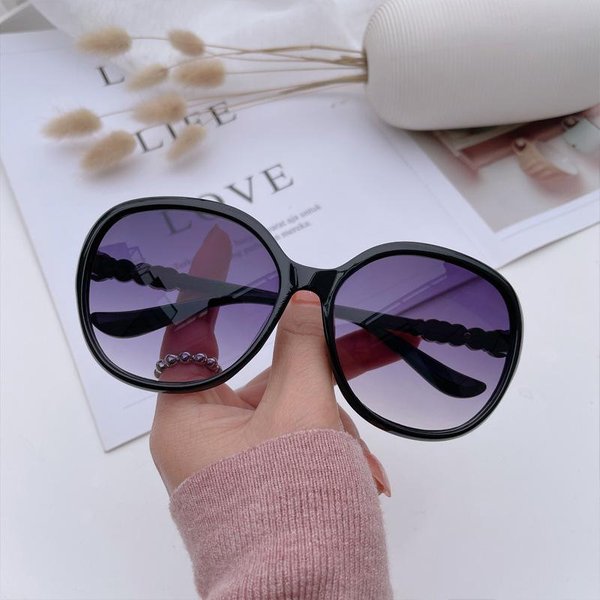 ŁAdne Najnowsze Retro Oversize Eliptyczne Okulary PrzeciwsłOneczne Damskie Modny Projektant Okulary SłOneczne Damskie Okulary Rekreacyjne UV400 Oculos De Sol As Shown In The Figu-image
