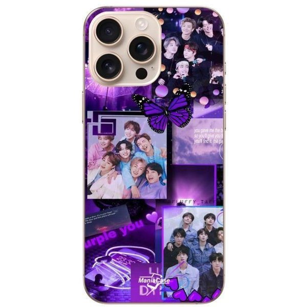 Coque - Bts - Iphone 16 Pro Max - Violet - Souple - Concept PúRpura-image