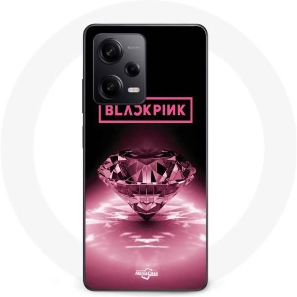 Funda Maniacase Para Xiaomi Redmi Note 12 Pro 5G Blackpink Diamante Negro Y Rosa Negro-image