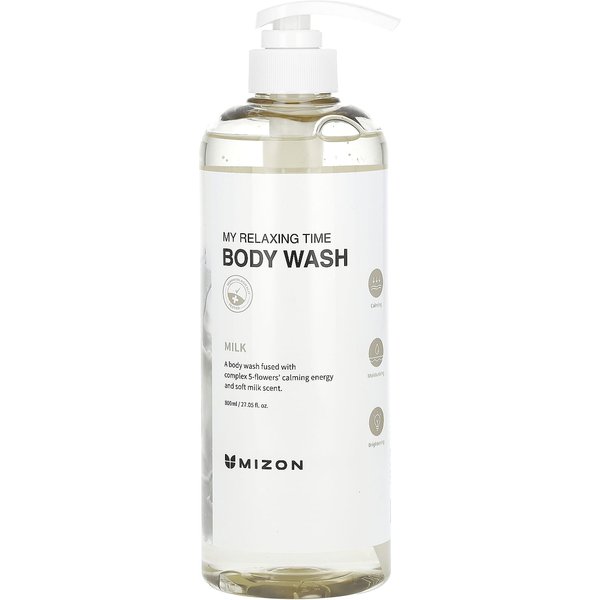 Mizon, My Relaxing Time, Gel De Ducha, Leche, 800 Ml (27.05 Fl Oz) White-image