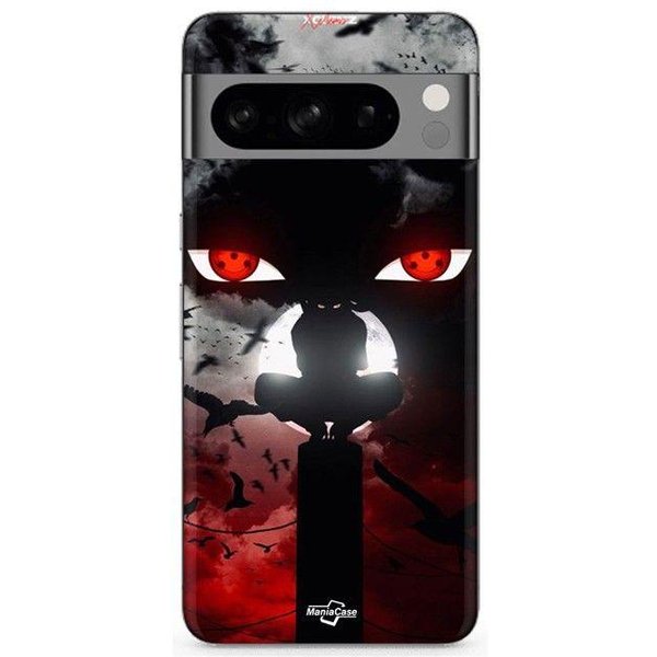 Coque - Maniacase - Google Pixel 8A Pro - Silicone - Noir - Itachi Uchiwa Naruto Art Negro-image