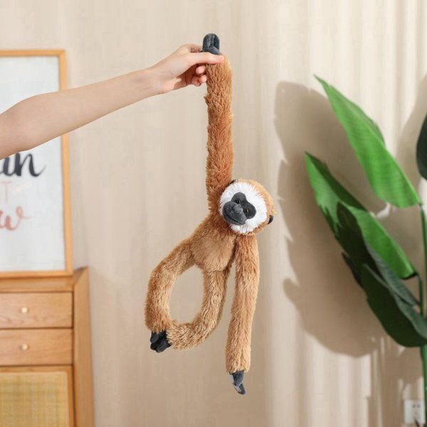 3545Cm ZwierzęTa Matka-Dziecko Pluszowa Zabawka DłUgie RęCe Puszysty Lemur Orangutan MałPa Szympans Lenivec Pluszowa Wypchana Zabawka Prezent 35Cm Head To Feet-image