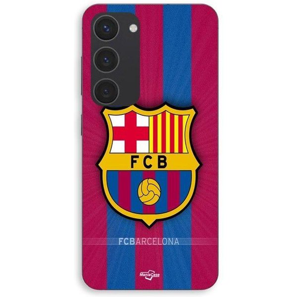 Etui Na Telefon - Maniacase - Samsung Galaxy S23 - Silikonowe - MięKkie - Logo Fc Barcelona Czarny-image