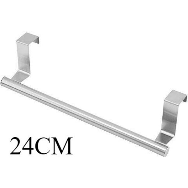Toallero Sobre Puerta Acero Inoxidable Barra Para Toallas Organizador De Almacenamiento BañO Cocina Puerta De Armario Colgador De Toallas-image