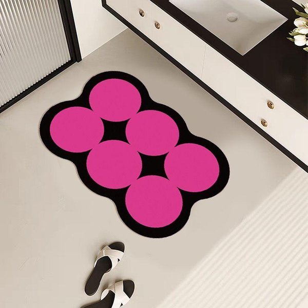 Alfombrilla Antideslizante Para Suelo De BañO, Felpudo Absorbente De Tierra De Diatomeas Suave, Alfombrilla Para Pies AnticaíDa, Secado RáPido 40X60Cm 15.7X23.6In-image