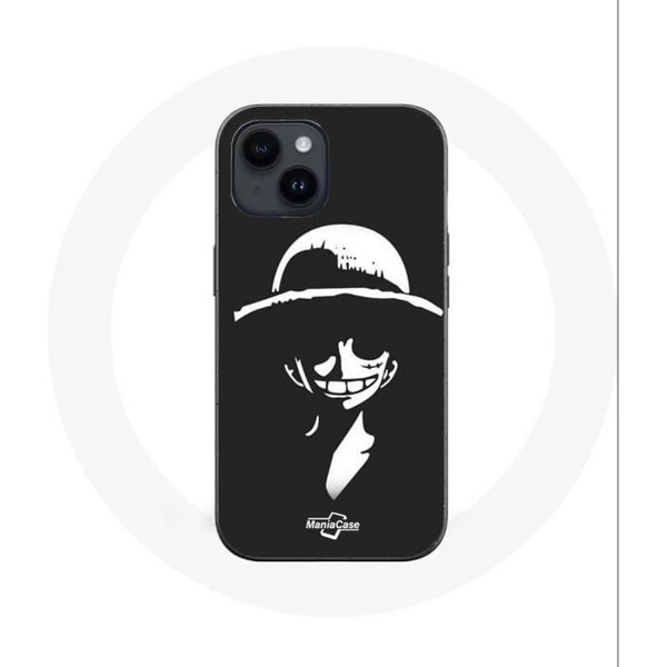 Funda - Maniacase - Iphone 14 - Arte De Luffy De Manga One Piece - Flexible - Negra-image