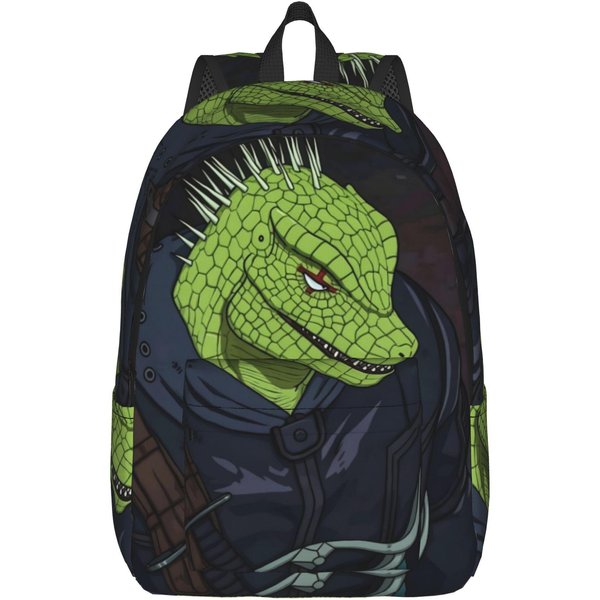 Dorohedoro Anime Klasyczny Plecak Z Kieszenią Uczeń Biznesowy Plecak Na Co Dzień Dla MężCzyzn Kobiet Laptop Komputer Torby PłóCienne 14 Inches-image