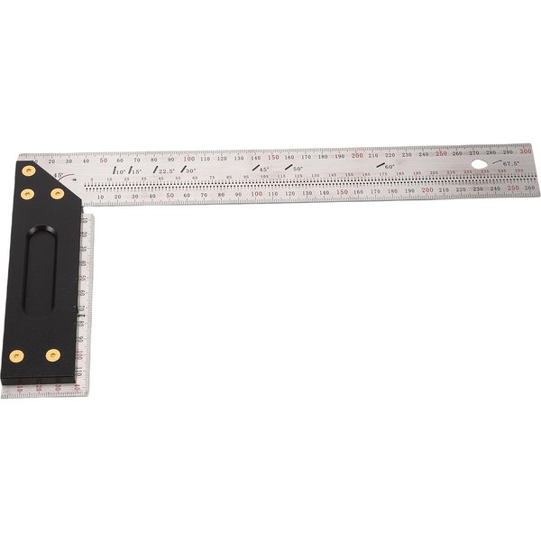 Escuadra De PrecisióN 300Mm Acero Inoxidable Marcador De ÁNgulo Multifuncional Para CarpinteríA ConstruccióN White-image