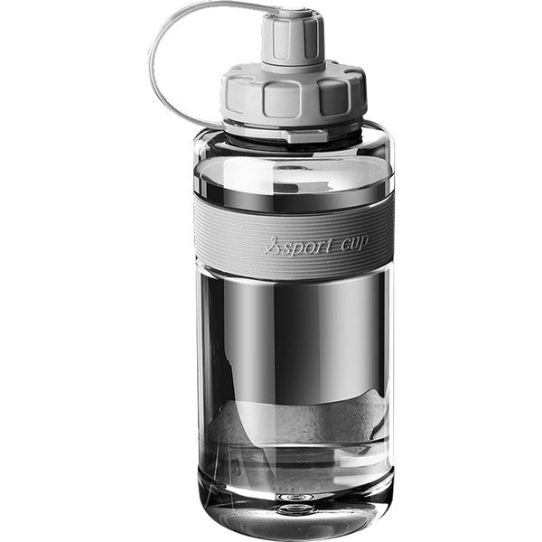 PrzenośNy Kubek Na Wodę O PojemnośCi 2000 Ml I DużEj PojemnośCi Ze SłOmką, Szczelny Kubek Do Picia 1000ML Czarny-image