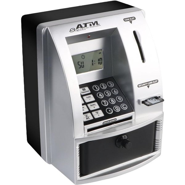 Cajero AutomáTico Banco Caja Fuerte Efectivo Monedas Caja De Ahorro Regalo De Navidad ContraseñA Hucha Cajero AutomáTico Hucha ElectróNica DepóSito AutomáTico Billetes-image