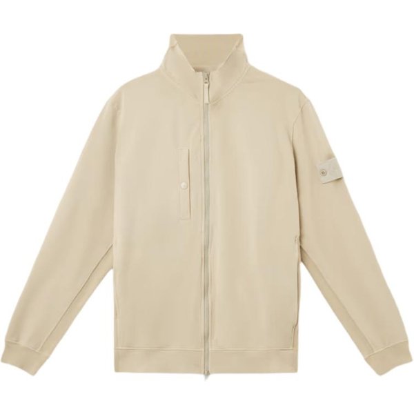 Stone Island Seria Ghost Jednolity Kolor StóJ Zapinana Na Zamek DłUgi RęKaw Kurtka MęSkie Kurtki K1S156100012-V0090 M Beige-image