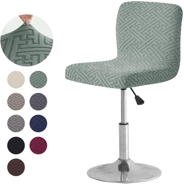 Nueva Funda Para Silla De Bar Hogar Hotel Bar Respaldo Bajo Cubierta Para Taburete Alto EláStica Cubierta Antipolvo Funda Para Silla Giratoria 35*35*30Cm-image