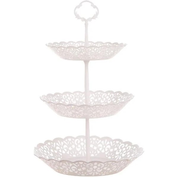 Soporte Para Cupcakes De 3 Niveles, Almacenamiento De Pasteles, Postres, Bodas, Eventos, Fiestas, ExhibicióN, Plato De Torre, Plato De Fruta Redondo, Bandeja, Rango De Cocina-image