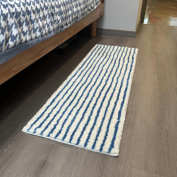 Pasiasty Dywanik łAzienkowy W Stylu KoreańSkim Nordycki Minimalistyczny Styl Mata PodłOgowa Do łAzienki Strefa Prysznicowa Pralnia WystróJ Domu 40X120CM(1.3X3.9FT-image
