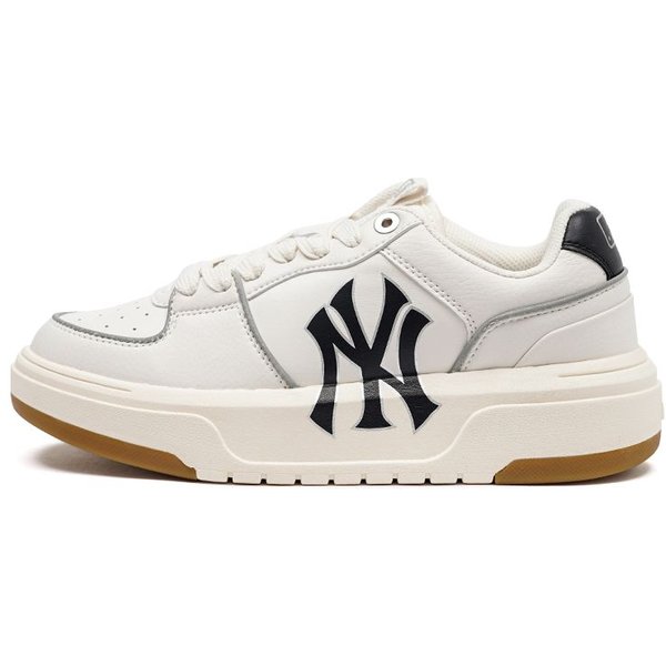 Zapatillas De Skate MLB Chunky Liner Piel SintéTica Suela Gruesa Antideslizantes CañA Baja Unisex Marfil 3ASXCA12N-50IVS 37.5-image