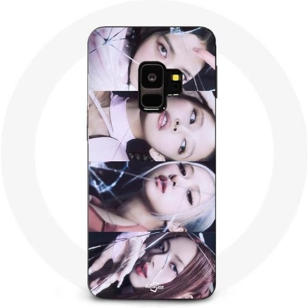 Coque Maniacase Pour Pour Samsung Galaxy S9 Blackpink Group Lisa Jennie Jisoo Rosé Negro-image