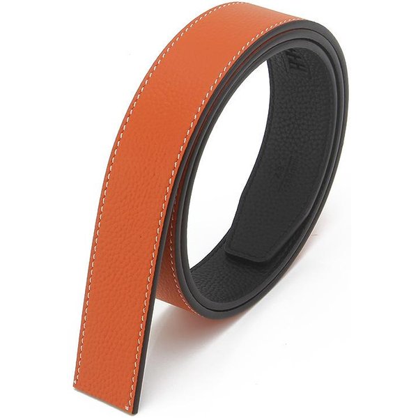 Dwustronny Pasek Ze SkóRy BydlęCej GóRna Warstwa Korpus Paska MęSkiego Z Automatyczną Klamrą Dwustronnie WykońCzony Pasek Ze SkóRy BydlęCej 110-130CM Black-image