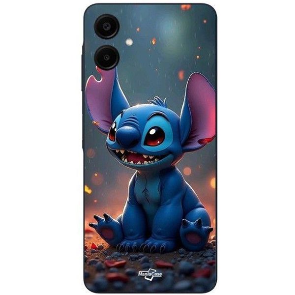 Coque Pour Samsung Galaxy A06 Stitch Mignon 3D Art Maniacase Czarny-image