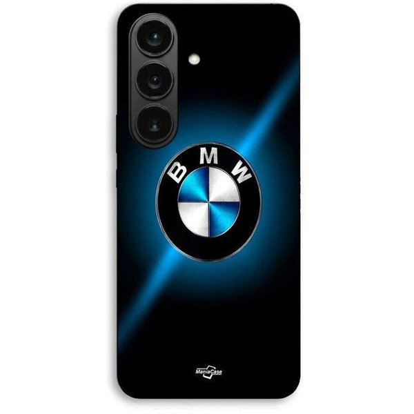 Coque De TéLéPhone - Maniacase - Samsung Galaxy S26 Plus - Logo Bmw - Silicone Tpu - Noir Et Bleu Brillant-image