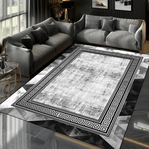 Alfombra NóRdica De Lujo De Alta Gama Para Sala De Estar, DecoracióN Del Hogar, Alfombras Modernas Para Dormitorio De ÁRea Grande, EláStica, Lavable, Antideslizante, Felpudo 200*250Cm-image