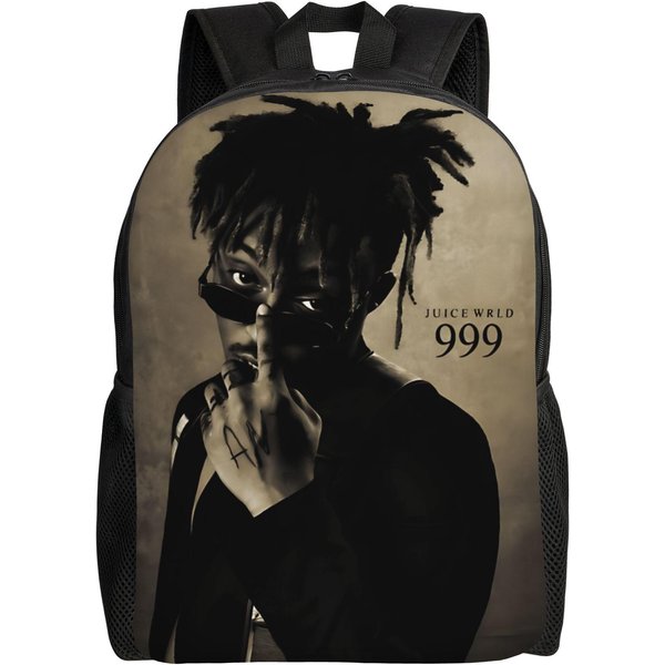 WyśCig śMierci Po MiłOść Juice Wrld Plecak Dla MężCzyzn Kobiet Fajny Studencki Dzienny Plecak PłóCienne Torby College Outdoor Gray-image