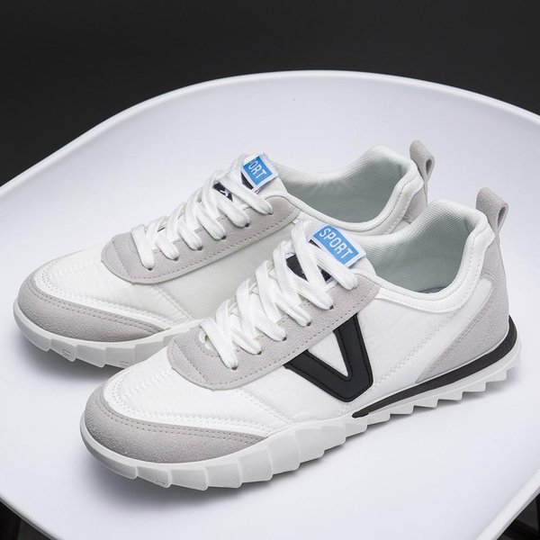 Nuevos Zapatos Blancos Para Hombre Forrest Gump Zapatos Casuales Para Hombre TacóN Plano Suela Blanda Zapatos De Moda Y CóModos Para Hombre 44-image