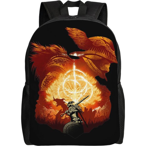 Plecak Do Gry Elden Ring Plecaki Studenckie MęSkie Codzienne Torby Szkolne Design DużY Plecak One Size-image