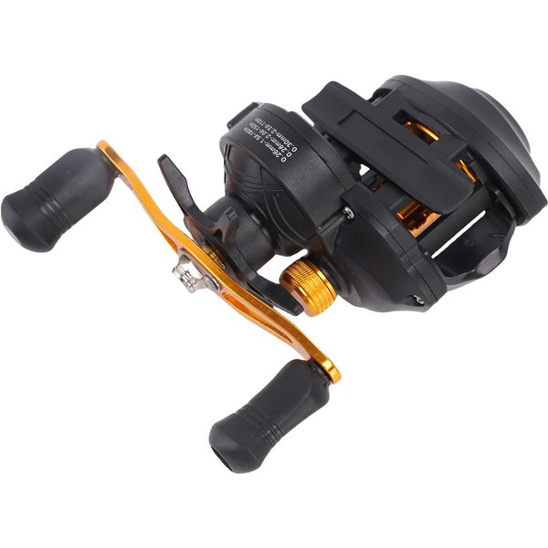 Carrete De Baitcasting De AleacióN De Aluminio Con Freno MagnéTico, Reel De Pesca Suave Para Lanzamiento Largo En Agua Salada Y Dulce-image