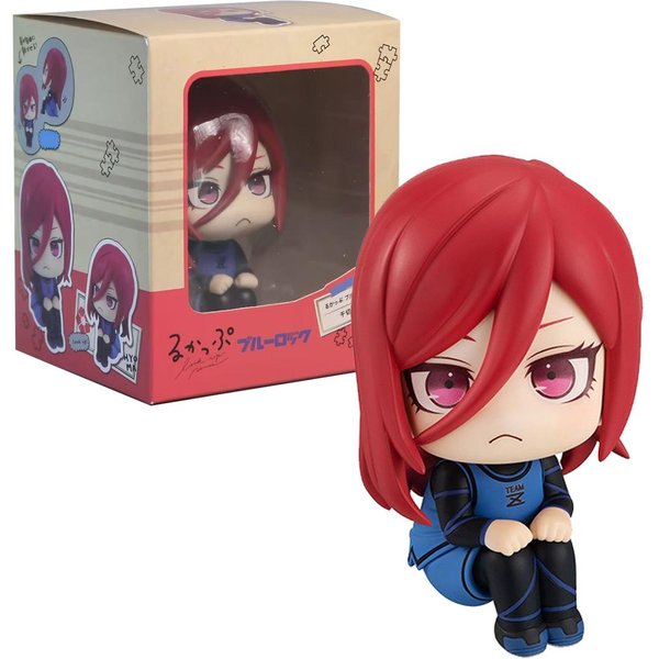 10Cm Figurka Anime Blue Lock Chigiri Hyoma Wersja Q Figurka Akcji Statua Kolekcjonerska Ozdoby Model Nagi Seish Lalka Prezent Zabawki With Box-image