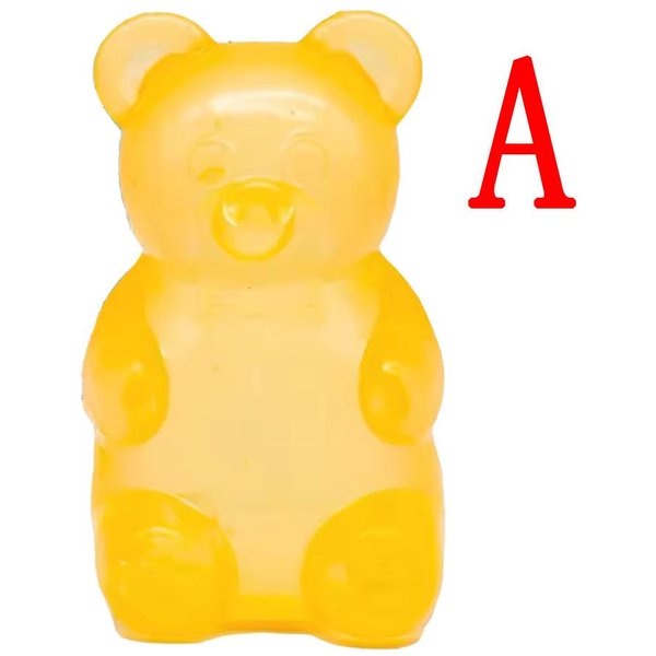 Zabawka Gummy Bear Squishy, PiłEczka Maltowa Antystresowa Dla Dzieci I DorosłYch, Urocza ZwierząTko Do ŚCiskania Fidget Toy, Solidna OdprężAjąCa-image