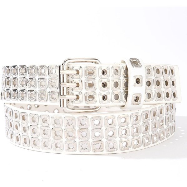 CinturóN De Tachuelas Moderno Y Genial Estilo Punk CinturóN De Tachuelas CinturóN Decorativo Personalizado Blanco-image