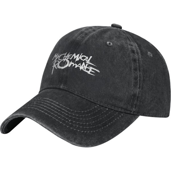 Czapka Z Daszkiem My Chemical Romance SpłOwiałY Denim Mcr Czarna Parade Lata 90. Nakrycie GłOwy MężCzyźNi Kobiety Treningi MięKkie Czapki Bez Struktury Kapelusz One Size Gray-image