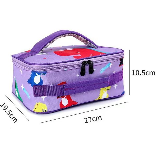 Bolsa De Almuerzo TéRmica Para NiñOs, Dibujos Animados, NiñAs, NiñOs, PortáTil, TéRmica, Para Comida, Picnic, Cajas, Bolsas Para La Escuela, NiñOs, Lonchera, Bolsa De Mano-image