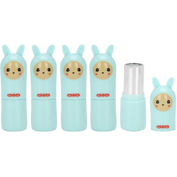 Tubo VacíO De LáPiz Labial DIY BáLsamo Labial Recargable Contenedor Viaje Dibujos Animados Botella De Brillo Labial-image
