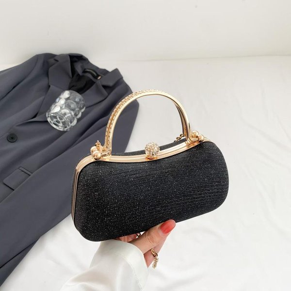 Nuevo Bolso De Mujer Moderno Con Textura Exquisita Y Cadena De Hombro Con Cierre Simple Y Moderno, Bolso Bandolera Cuadrado PequeñO. Gray-image